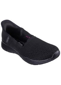 Skechers Damen Slip-On Sneaker "SEAGER-BELIEVE IT", Gr. 40, schwarz, Textil, unifarben, modisch, Schuhe, Slipper, Reha Schuh mit Handsfree Slip-ins