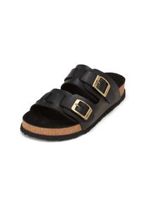 Marc O'Polo MARC O'POLO Damen Sandale "mit recyceltem Polyester", Gr. 40, schwarz, Obermaterial: 100% Leder (Rind), Schuhe