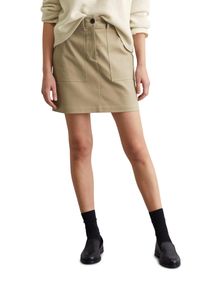 Marc O'Polo MARC O'POLO Damen Webrock "aus Organic Cotton-Lyocell-Stretch", beige, casual, Gr. 32, unifarben, Obermaterial: 69% Baumwolle, 29% Lyocell, 2%