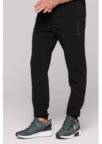 CAMP DAVID Herren Sporthose, schwarz, casual, Gr. M, unifarben, Material: 70% Baumwolle, 30% Polyester, Hosen, mit Elastikbund