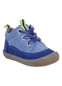 Richter Kinder Lauflernschuh "Maxi WMS: Mittel", Gr. 21nautical, infinity, Nubukleder, Veloursleder, modisch, Schuhe, Schnürschuh mit farbigem
