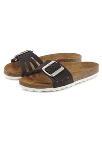 ELBSAND Damen Pantolette "Sandale", Gr. 36, grau, Obermaterial: 100% Rindsleder. Decksohle: 100% Rindsleder. Laufsohle: 100% Synthetik, unifarben,
