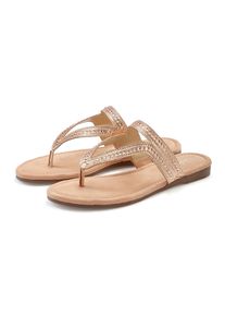 Vivance Damen Pantolette "Mule, Sommerschuh, offener Schuh, Zehentrenner, Sandale", Gr. 42, rosa, Obermaterial: 100% Textilmaterial. Futter: 100%