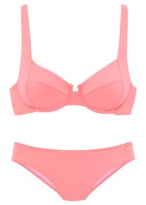 s.Oliver Damen Bügel-Bikini, orange, Gr. 36, unifarben, Recycling-Polyamid, Bikini-Sets, mit komfortablem Schnitt