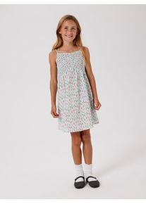 name it Mädchen Trägerkleid "NKFFILLO STRAP DRESS", blau, casual, Gr. 116, gemustert, Obermaterial: 100% Baumwolle, Kleider