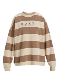 Roxy Damen Sweatshirt "Strictly Stripes"parchement strictly stipe, Gr. L, 60% Baumwolle, 40% Polyester, Sweatshirts
