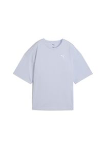 Puma Damen T-Shirt "Wardrobe Essentials Oversized T-Shirt Damen", blau, Gr. XS, clean, Obermaterial: 100% Baumwolle; Rippe: 20% Polyester, 80%