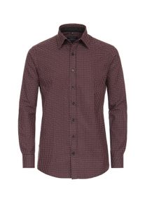 Casamoda Herren Langarmhemd "Casamoda Freizeithemd Print", rot, Gr. XXL, bedruckt, 100% Baumwolle, Hemden