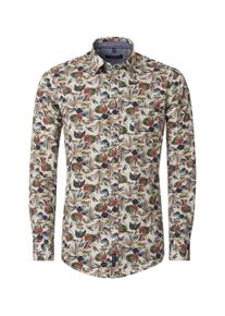 Casamoda Herren Langarmhemd "Casamoda Freizeithemd Print", rot, Gr. XXL, bedruckt, 100% Baumwolle, Hemden