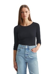 Marc O'Polo MARC O'POLO Damen Langarmshirt "aus Organic-Cotton-Modal-Mix", blau, Basic, Gr. XXL, unifarben, Obermaterial: 52% Baumwolle, 48% Modal, Shirts