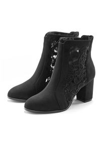 Lascana High-Heel-Stiefelette 'Ankle Boot, Stiefel' schwarz Gr. 35 für Damen. Mit Spitze