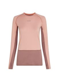 Merinounterwäsche Icebreaker Merino 200 Zoneknit L/S Crewe Damen (Gr XS |rosa)