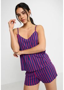 LSCN BY LASCANA Shorty mehrfarbig Gr. 36/38 für Damen. V-Ausschnitt und Allover-Druck. Bequem. Nachhaltig.