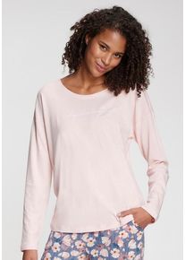 Vivance Dreams Longsleeve pink Gr. 32/34 für Damen. Rundhals und Logoprägung. Basic. Nachhaltig.