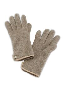 Peter Hahn Roeckl - Handschuhe, beige, Gr. 7 - Schurwolle
