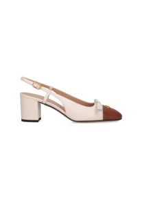 Valentino Garavani Hohe Schuhe - "Valet Du Roi" Slingback Pumps &ndash; Cream - Gr. 38,5 (EU) - in Wei&szlig; - f&uuml;r Damen