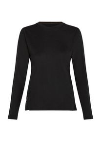 Icebreaker Merino 150 Ace L/S Tee Merinoshirt Women (Gr S |schwarz)