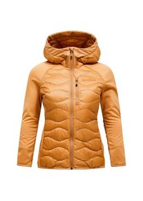 Peak Performance Helium Down Hybrid Hood Daunenjacke Damen Wandern (Gr L |orange)