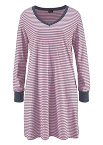 H.I.S EM LBG Große Größen Nachthemd Gr. 40/42 pink/grau für Damen