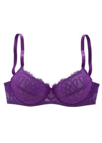 Lascana Große Größen Bügel-BH Gr. 90B lila für Damen