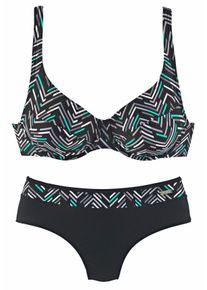 Lascana Große Größen Bügel-Bikini Gr. 40C schwarz für Damen