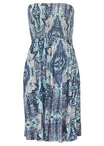 Große Größen Buffalo London Strandkleid Gr. 42 blau für Damen