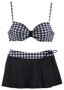 Lascana Große Größen Bade-Rock Gr. 40 schwarz für Damen