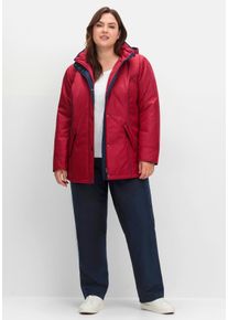 Große Größen Gefütterte Thermohose mit Rundum-Dehnbund Gr. 52 blau von sheego für Damen