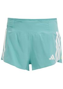 Adidas Adizero Running Gel Pocket Short Laufshorts Damen (Gr S - Length: 3'' |türkis)