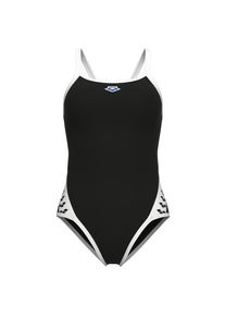 arena Icons Super Fly Back Solid Badeanzug Damen Schwimmen (Gr 36 |schwarz)