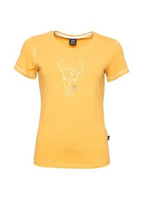 T-Shirt Chillaz Gandia Happy Alpaca T-Shirt Damen (Gr 40 |gelb)
