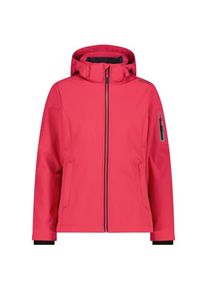 Softshelljacke CMP Softshell Jacket Zip Hood Damen (Gr 40 |rosa/rot)