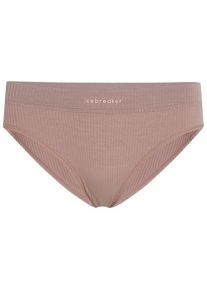 Merinounterwäsche Icebreaker Merino Blend Rib Lotus Hipster Damen (Gr XS |braun)