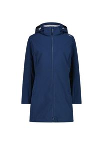 Softshelljacke CMP Parka Zip Hood Softshell Damen (Gr 42 |blau |wasserdicht)