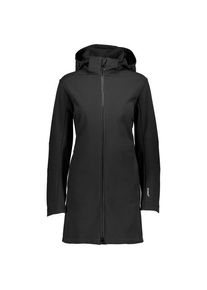 Mantel CMP Parka Zip Hood Softshell Damen (Gr 46 |schwarz |wasserdicht)