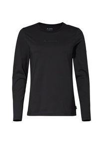 Vaude Logo L/S T-Shirt Longsleeve Damen (Gr 36 |schwarz)