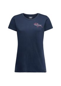 T-Shirt La Sportiva Climb Flower T-Shirt Damen (Gr S |blau)