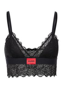 HUGO UNDERWEAR Damen Bügelloser BH "TRIANGLE RL LACE", Gr. M, schwarz, Jersey, Spitze, Obermaterial: 84% Polyamid, 16% Elasthan, unifarben, feminin,