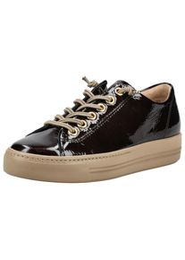 Paul Green Damen Sneaker "Paul Green Sneaker Leder", Gr. 41braun lack, Leder, casual, Schuhe