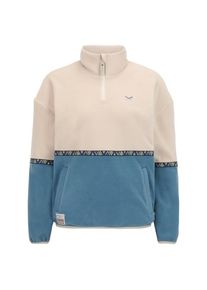 Fleecepullover Iriedaily Holina Fleece Troyer Damen (Gr L |beige/blau)