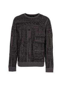 Iriedaily Theo Structure Knit Pullover Herren (Gr S |schwarz/grau)