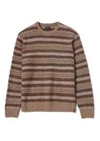 Brixton Midnight Crew Sweater Pullover Herren (Gr S |braun)