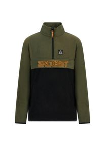 Protest Prtskylar 1/4 Ziptop Fleecepullover Kinder (Gr 140 |oliv/schwarz)