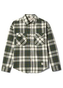 Brixton Bowery Vintage L/S Overshirt Hemd Damen (Gr L |oliv/grau)