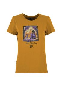 T-Shirt E9 Sunset Damen (Gr XS |gelb)