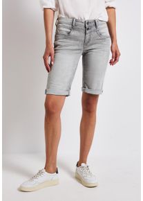 Street One Damen Comfort-fit-Jeanslight grau random washed, casual, Gr. 30, unifarben, Jeans, 63% Baumwolle, 25% Polyester, 10% Viskose, 2% Elasthan,