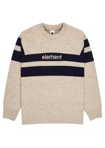 Element 2000s Rib Crew Wollpullover Herren (Gr XL |beige)