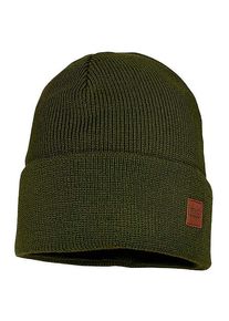 MaxiMo Beanie mit Umschlag Mütze Kinder Alltag (Gr 55-57 cm |oliv)