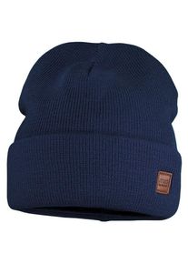 MaxiMo Beanie mit Umschlag M&uuml;tze Kids (Gr 51-53 cm |blau)