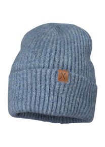 Mütze MaxiMo Mütze mit Umschlag gerippt Kinder (Gr 51-53 cm |grau)